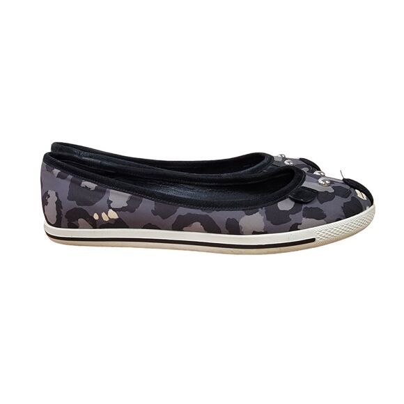 Marc Jacobs Camo Neutral Black White Gray Mouse Animal Whisker Flats Size 6 - Picture 2 of 7
